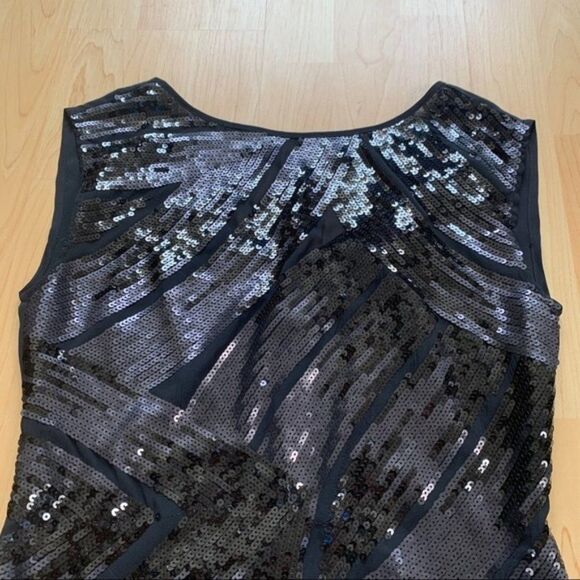 New Black Sequin Marciano Dress Size small - Picture 2 of 9